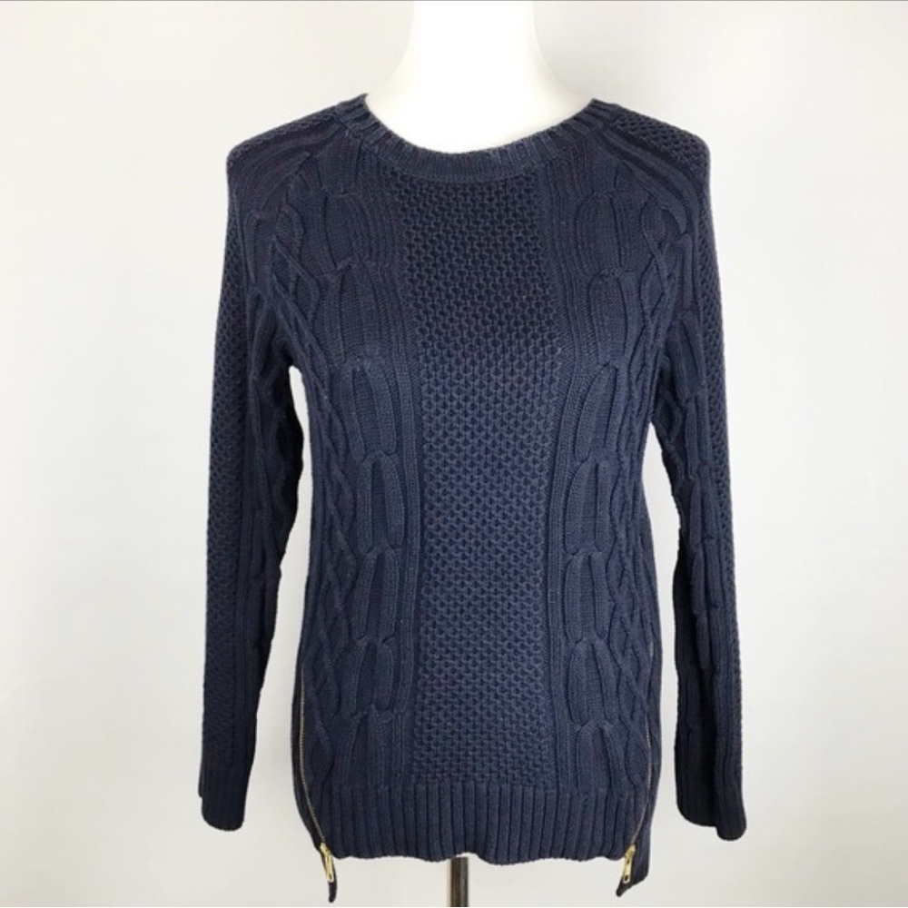 CAbi Blue Crew Neck Sweater